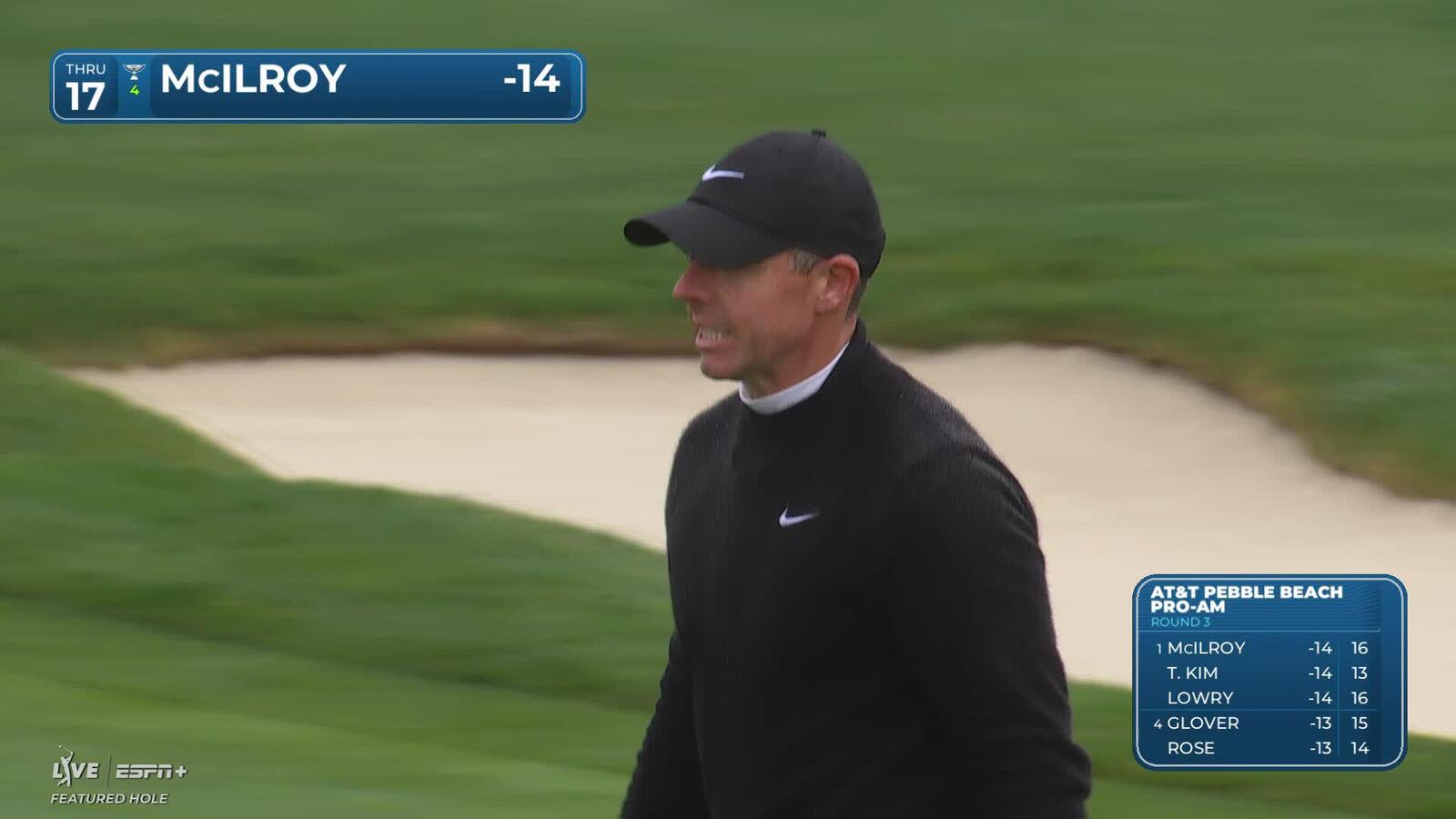 Rory McIlroy | Round 3 | 17th hole | Shot 3 | 2025 AT&T Pebble Beach
