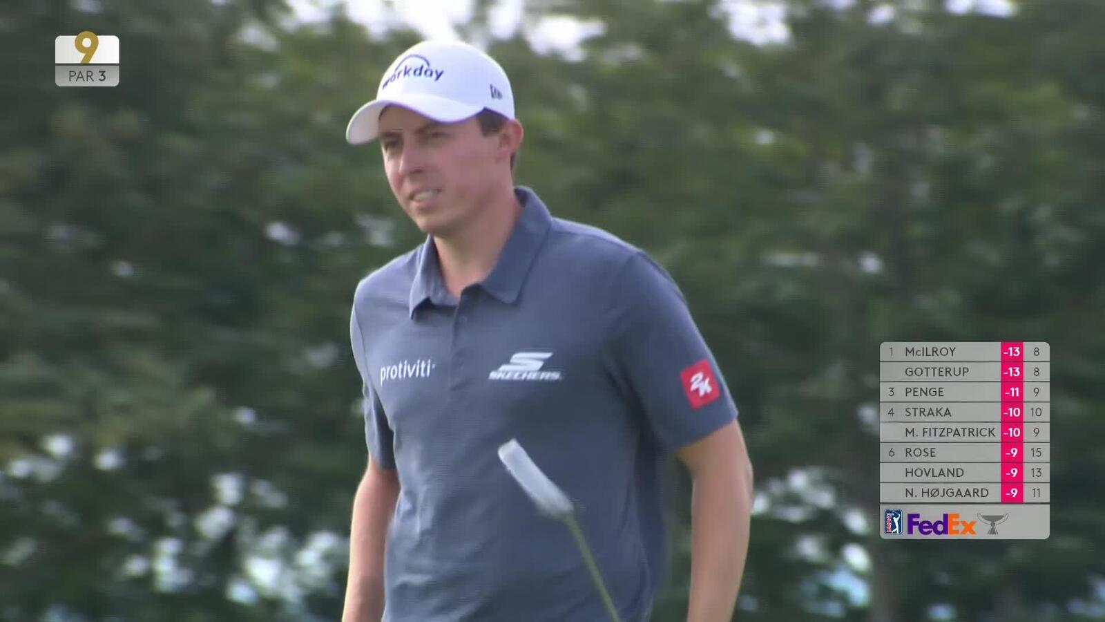 Matt Fitzpatrick | Round 4 | 9th hole | Shot 3 | 2025 Genesis Scottish Open