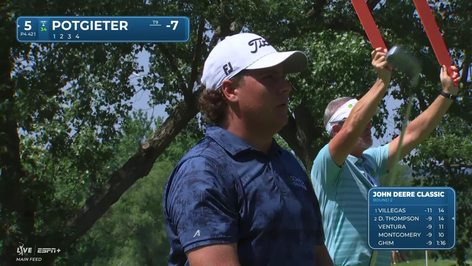 Aldrich Potgieter | Round 2 | 5th hole | Shot 1 | 2025 John Deere