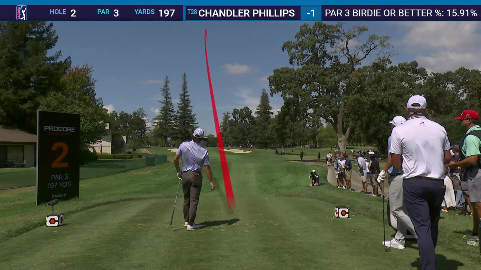 Chandler Phillips | Round 1 | 2nd hole | Shot 1 | 2025 Procore