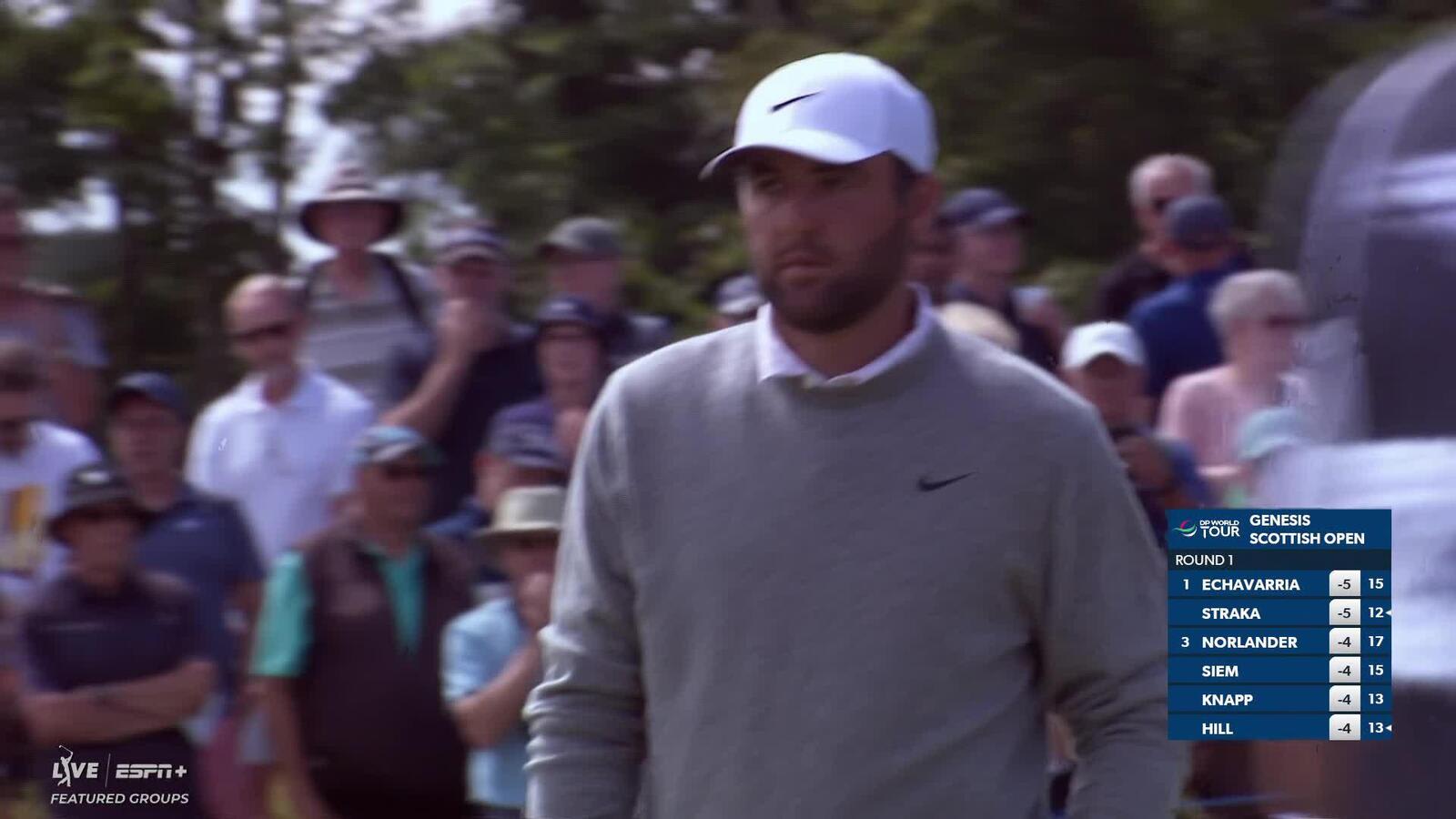 Scottie Scheffler | Round 1 | 3rd hole | Shot 4 | 2025 Genesis Scottish Open