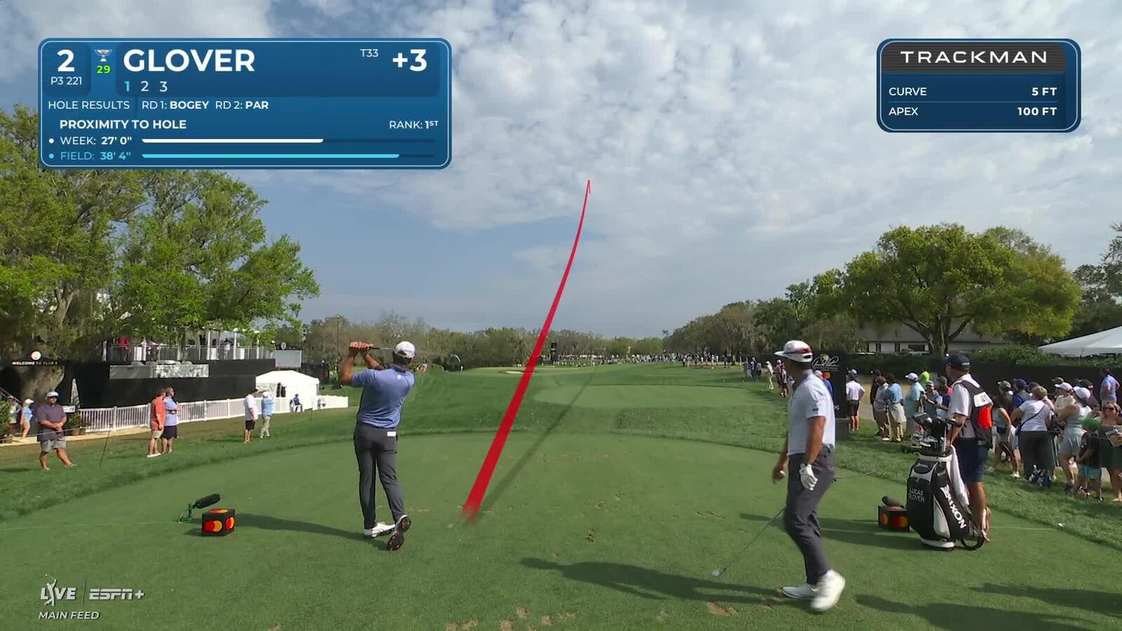 Lucas Glover | Round 3 | 2nd hole | Shot 1 | 2025 Arnold Palmer Invitational