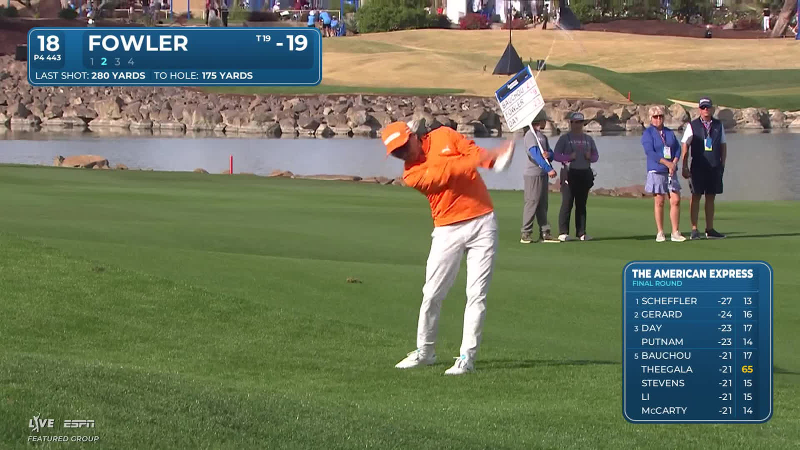 Rickie Fowler | Round 4 | 18th hole | Shot 2 | 2026 The American Express