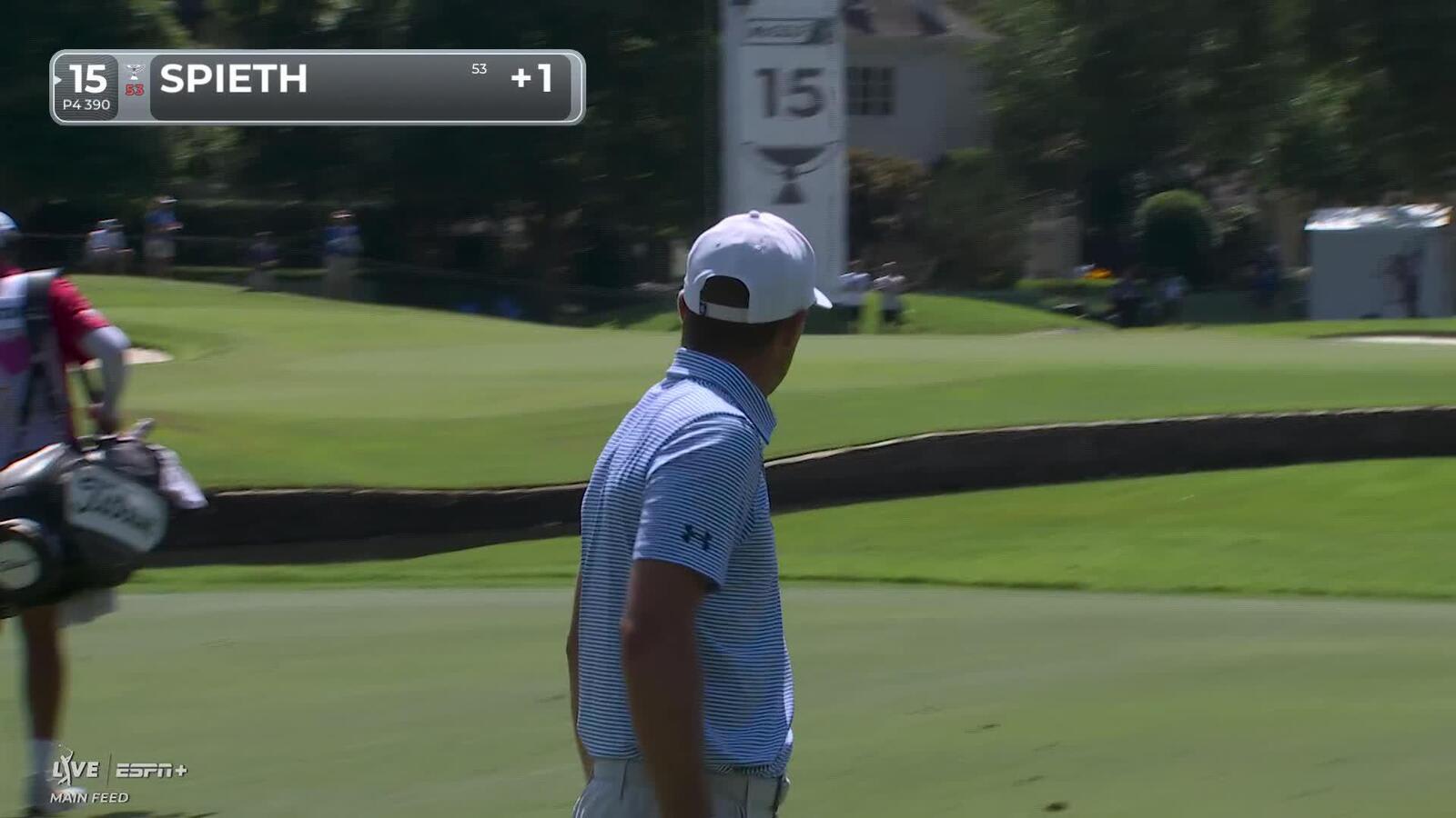 Jordan Spieth | Round 3 | 15th hole | Shot 2 | 2025 FedEx St. Jude