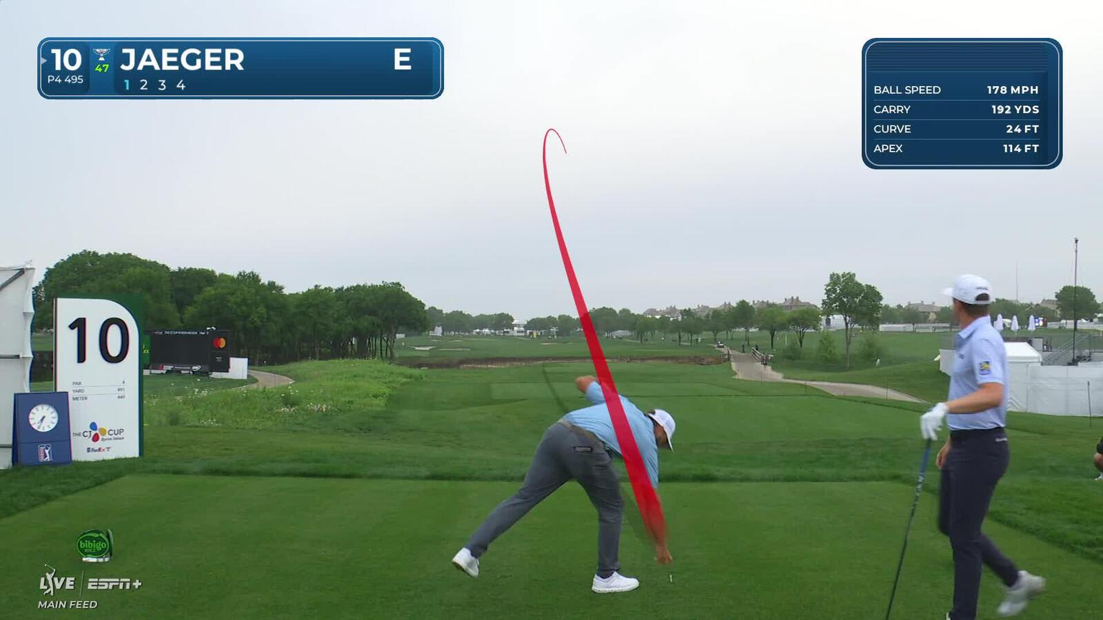 Stephan Jaeger | Round 1 | 10th hole | Shot 1 | 2025 THE CJ CUP