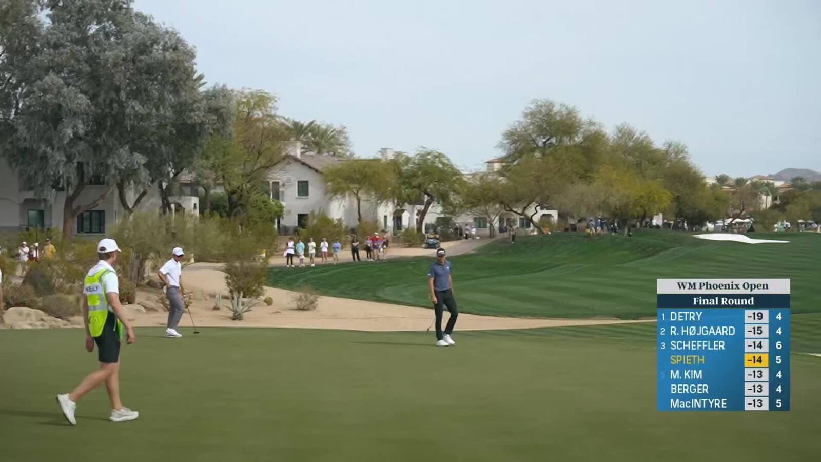 Jordan Spieth | Round 4 | 1st hole | Shot 2 | 2025 WM Phoenix Open