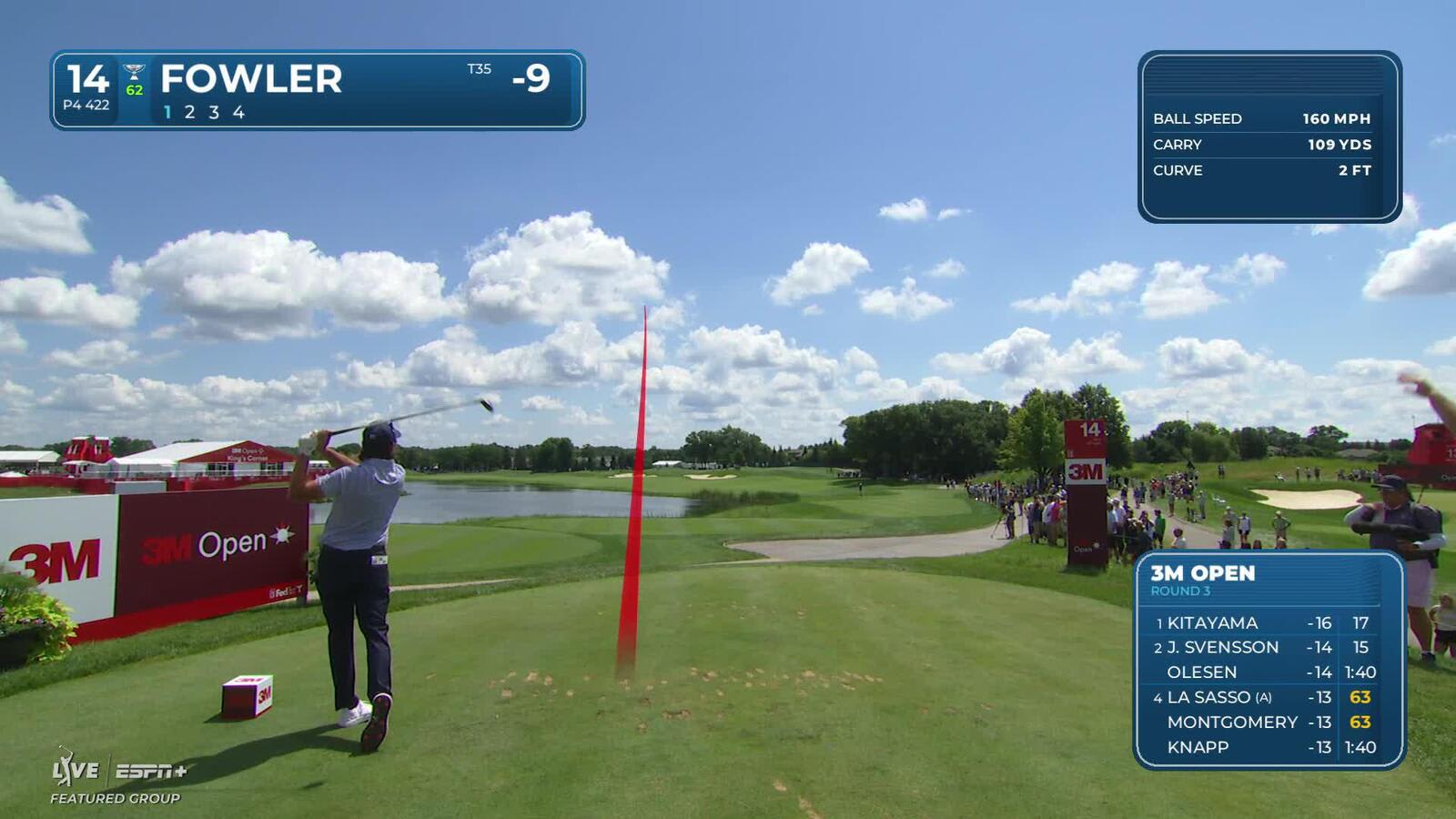 Rickie Fowler | Round 3 | 14th hole | Shot 1 | 2025 3M Open