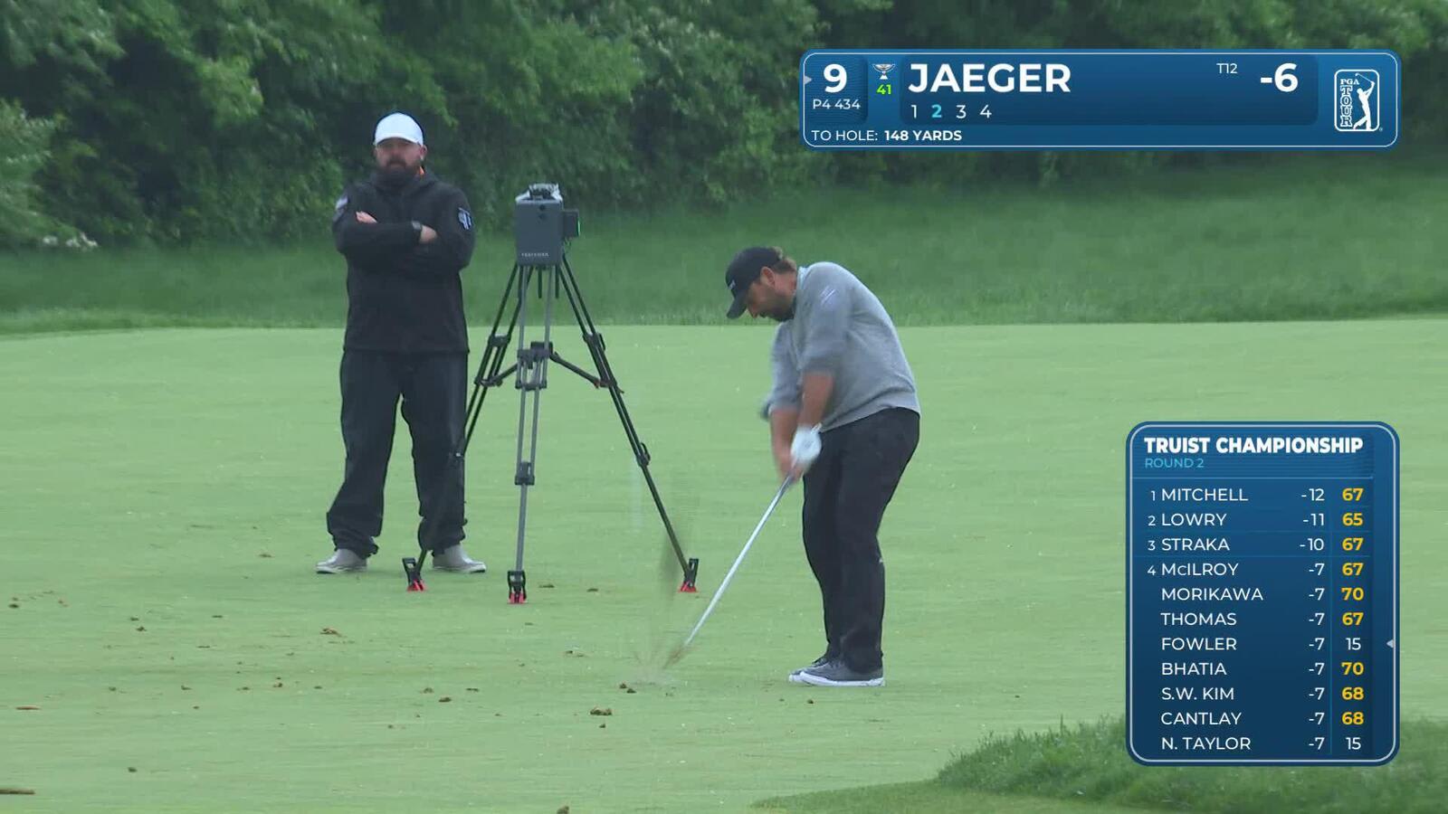 Stephan Jaeger | Round 2 | 9th hole | Shot 2 | 2025 Truist Championship