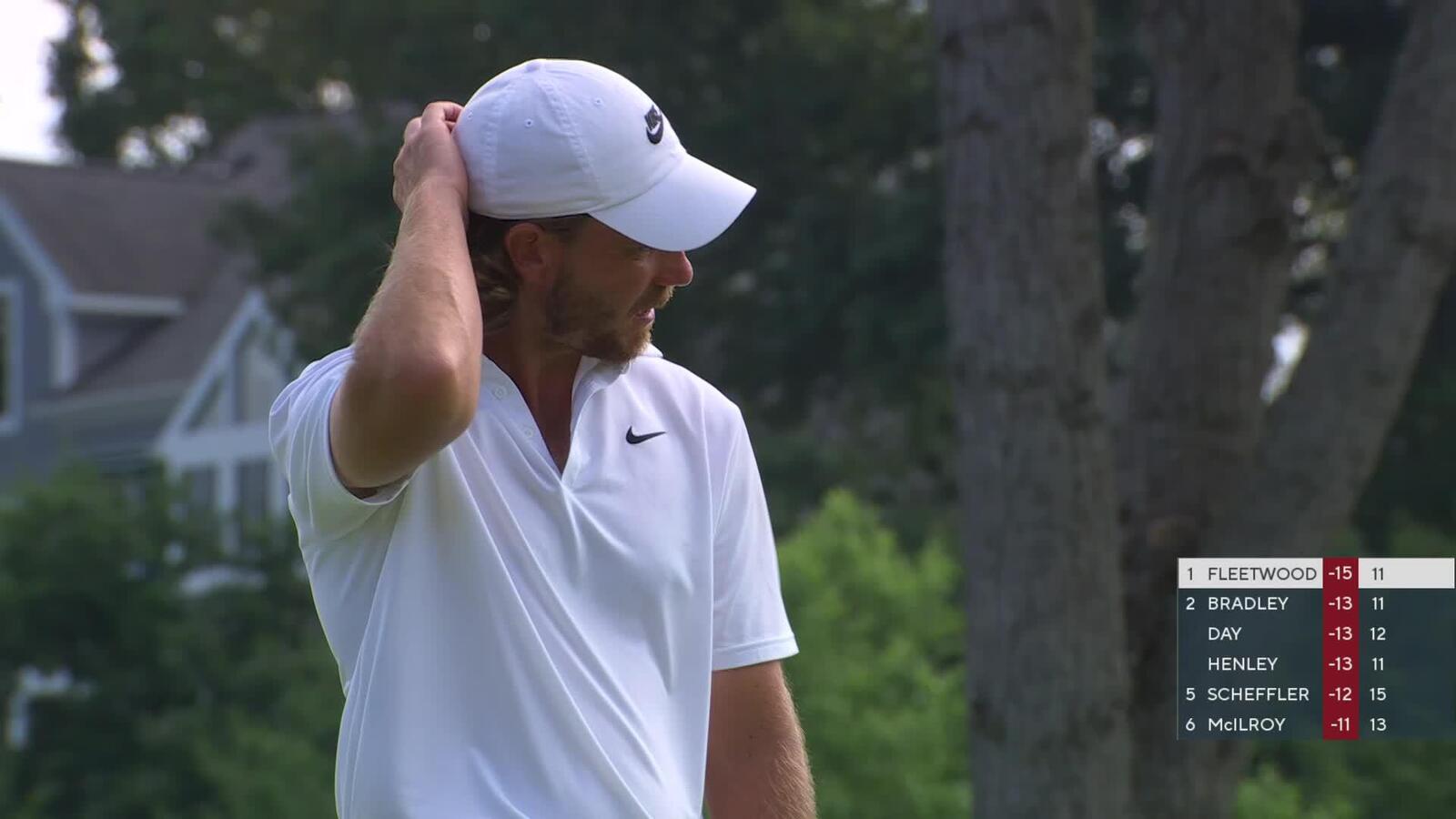 Tommy Fleetwood | Round 4 | 12th hole | Shot 3 | 2025 Travelers