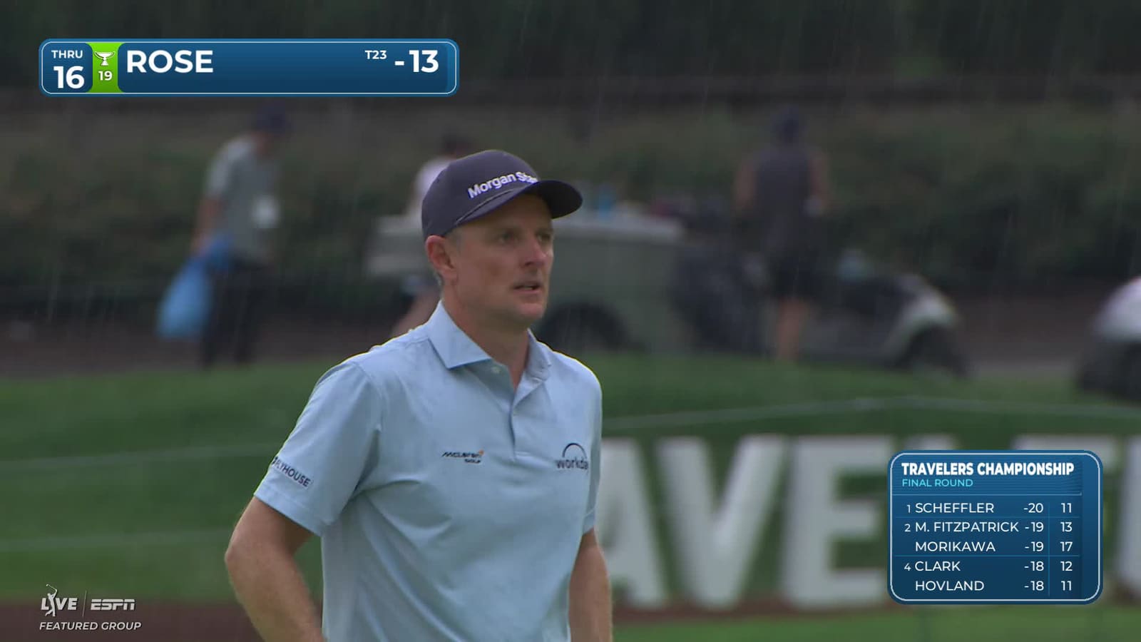 Justin Rose | Round 4 | 16th hole | Shot 3 | 2026 Travelers