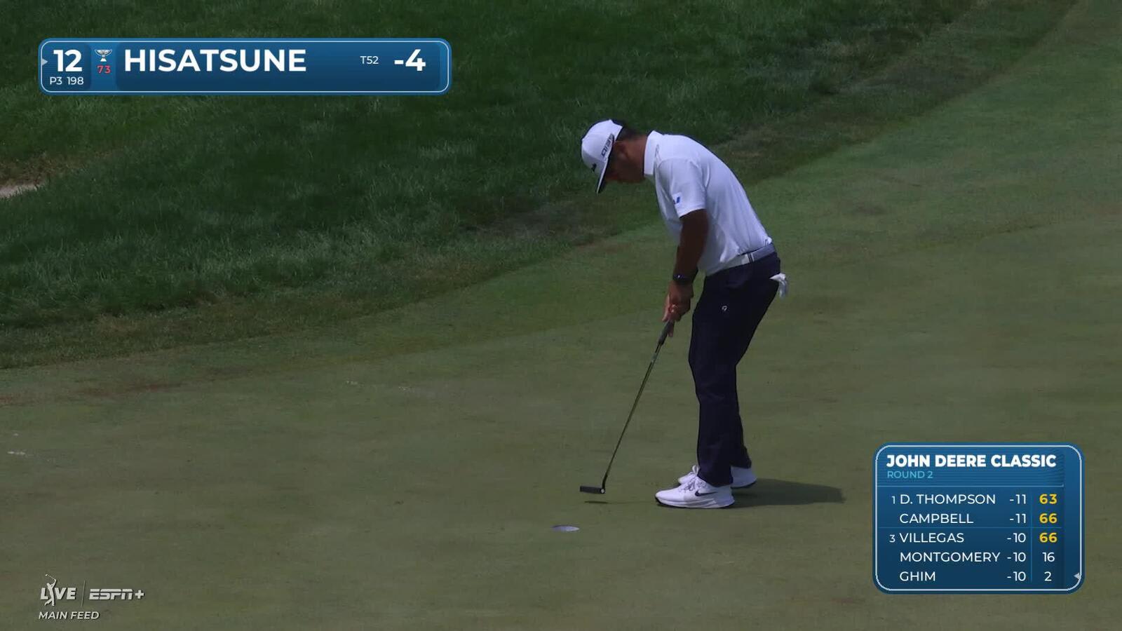 Ryo Hisatsune | Round 2 | 12th hole | Shot 3 | 2025 John Deere