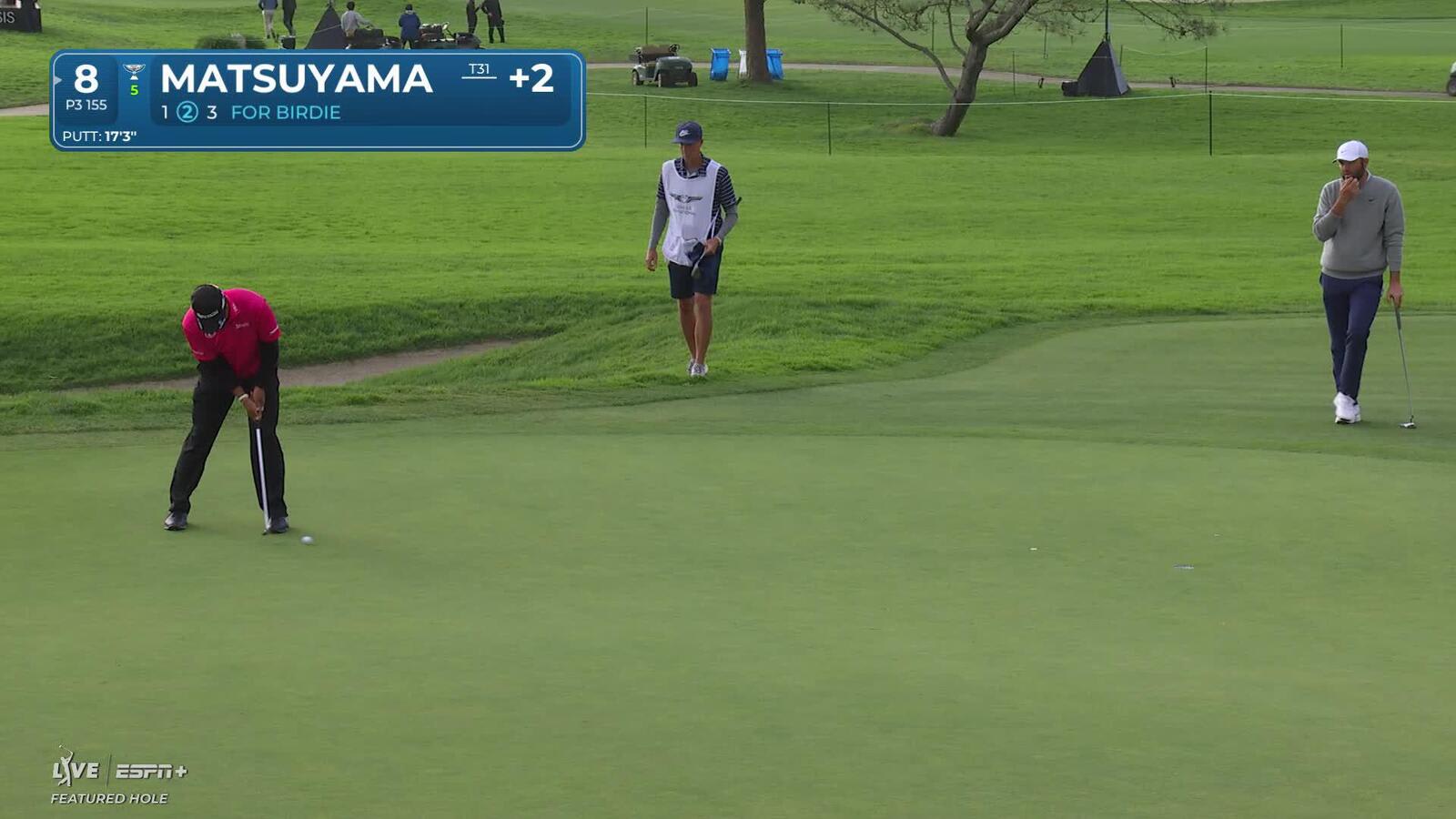 Hideki Matsuyama | Round 2 | 8th hole | Shot 3 | 2025 Genesis