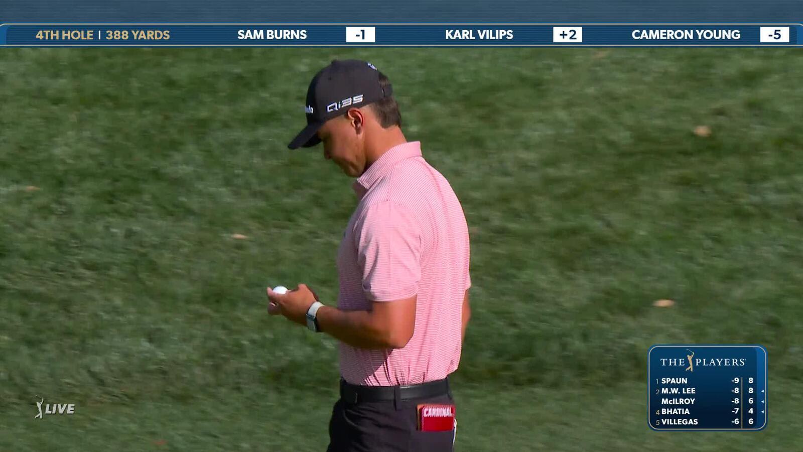 Karl Vilips | Round 2 | 4th hole | Shot 5 | 2025 THE PLAYERS