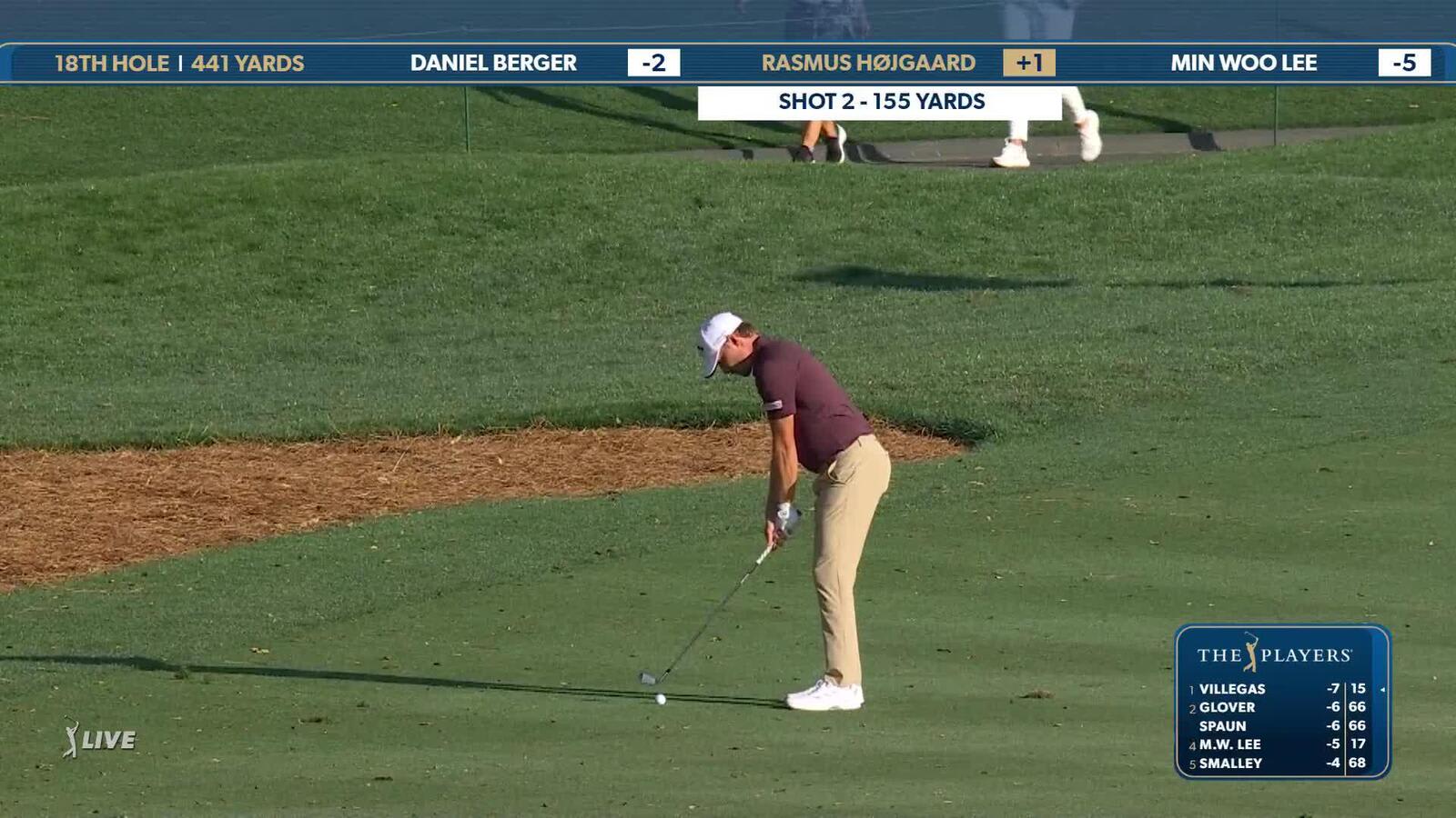 Rasmus Hojgaard | Round 1 | 18th hole | Shot 2 | 2025 THE PLAYERS