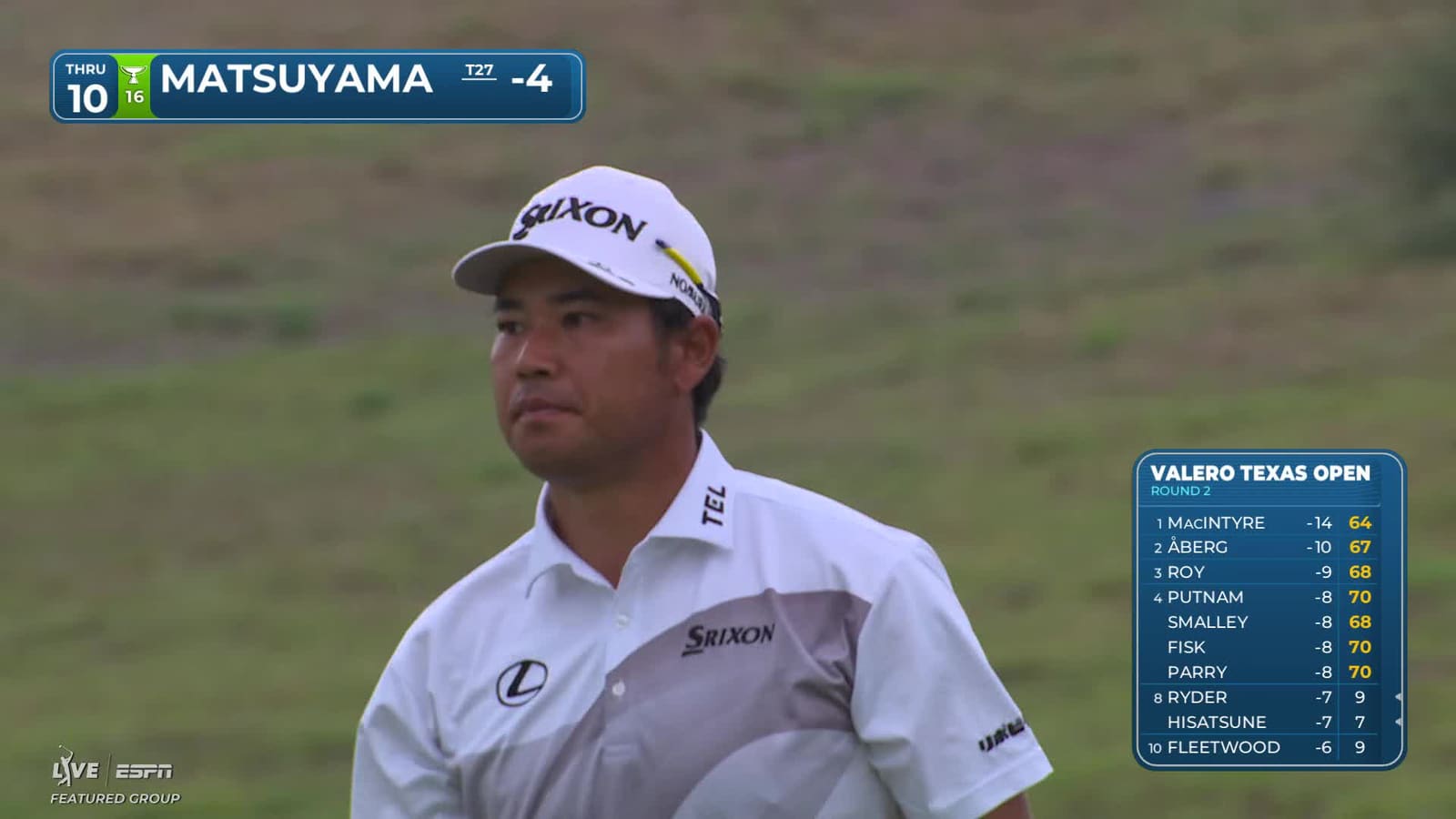 Hideki Matsuyama | Round 2 | 10th hole | Shot 4 | 2026 Valero