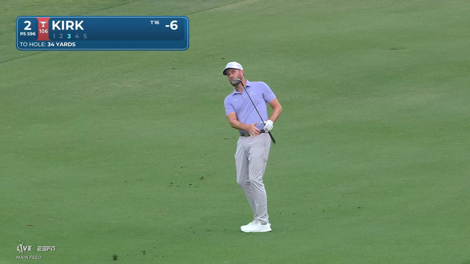 Chris Kirk | Round 3 | 2nd hole | Shot 3 | 2026 Valero
