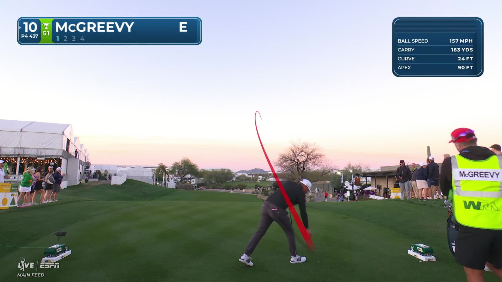 Max McGreevy | Round 1 | 10th hole | Shot 1 | 2026 WM Phoenix Open