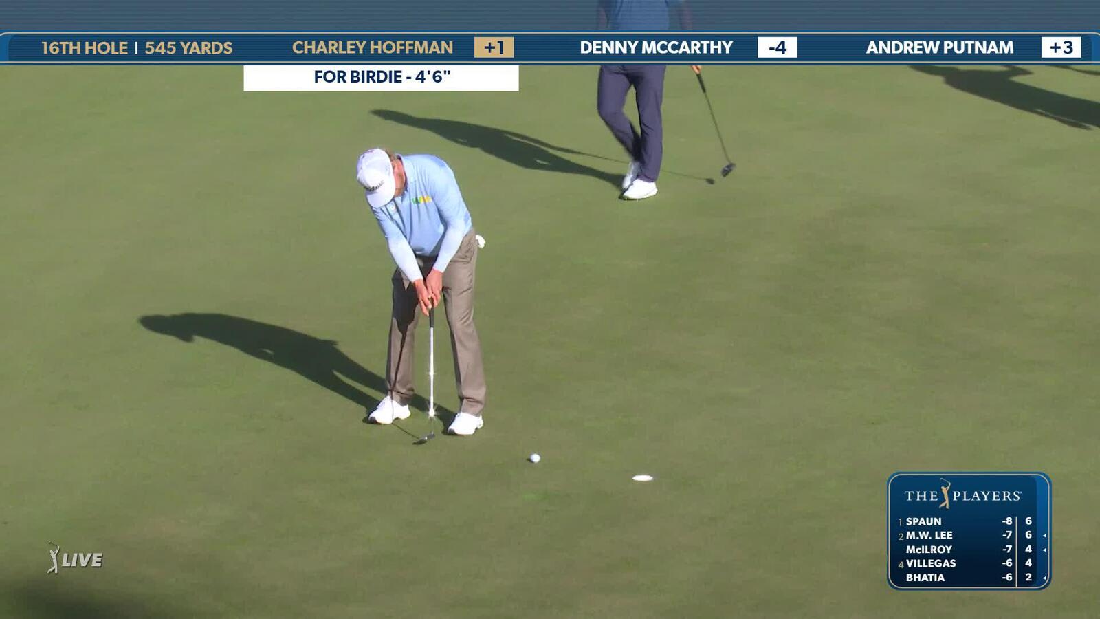 Charley Hoffman | Round 2 | 16th hole | Shot 4 | 2025 THE PLAYERS