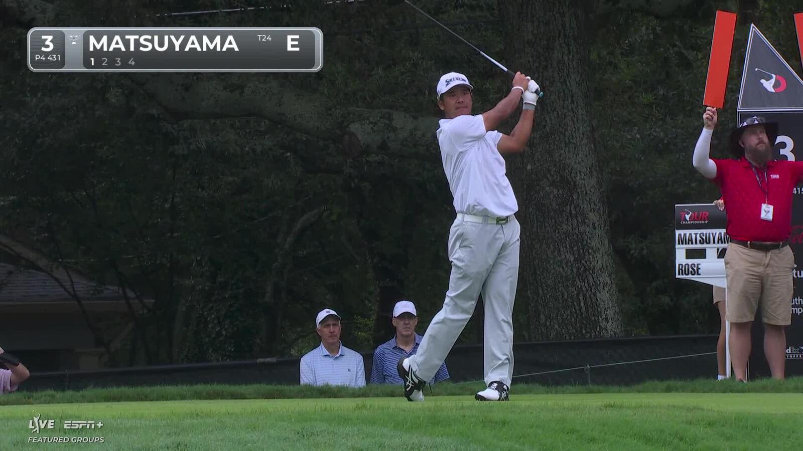 Hideki Matsuyama | Round 2 | 3rd hole | Shot 1 | 2025 TOUR Championship