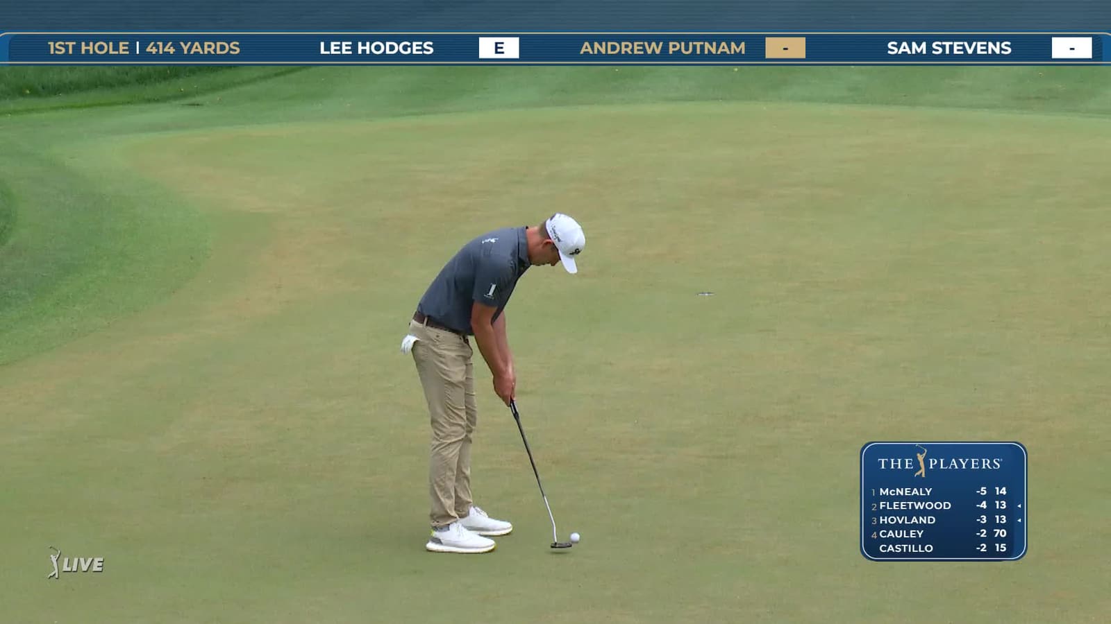 Andrew Putnam | Round 1 | 1st hole | Shot 4 | 2026 THE PLAYERS