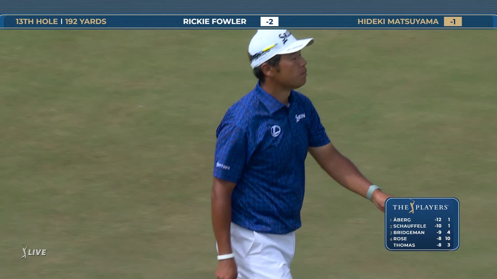 Hideki Matsuyama | Round 3 | 13th hole | Shot 4 | 2026 THE PLAYERS