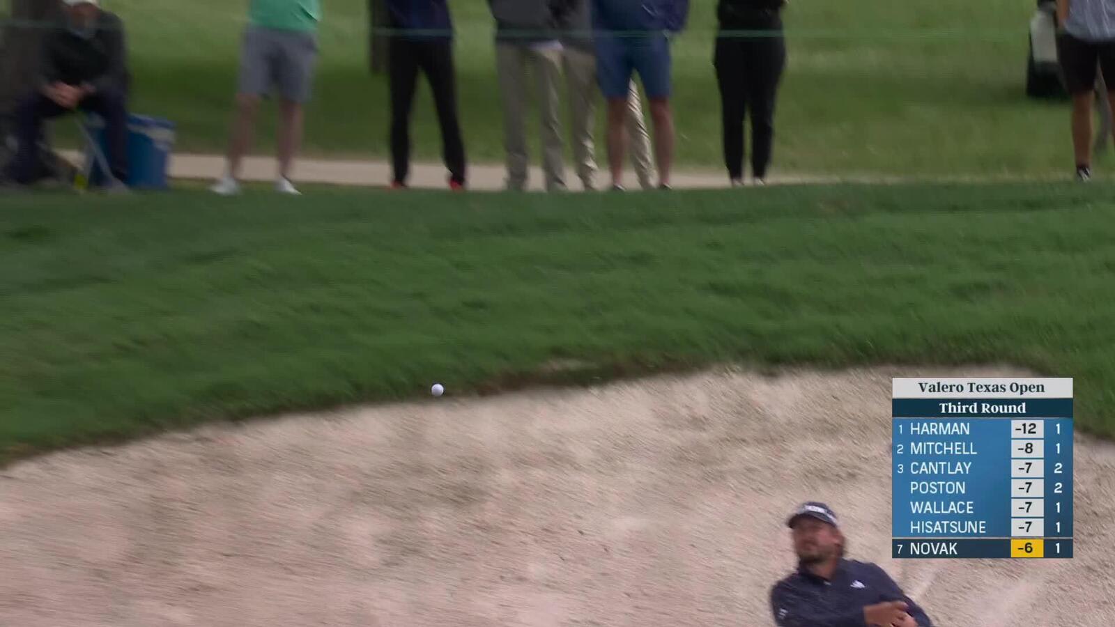 Andrew Novak | Round 3 | 2nd hole | Shot 3 | 2025 Valero