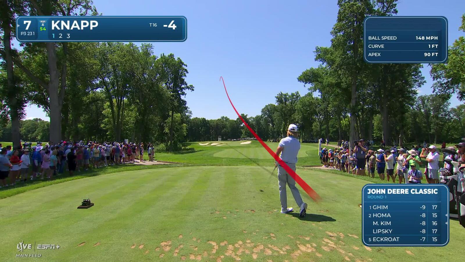 Jake Knapp | Round 1 | 7th hole | Shot 1 | 2025 John Deere