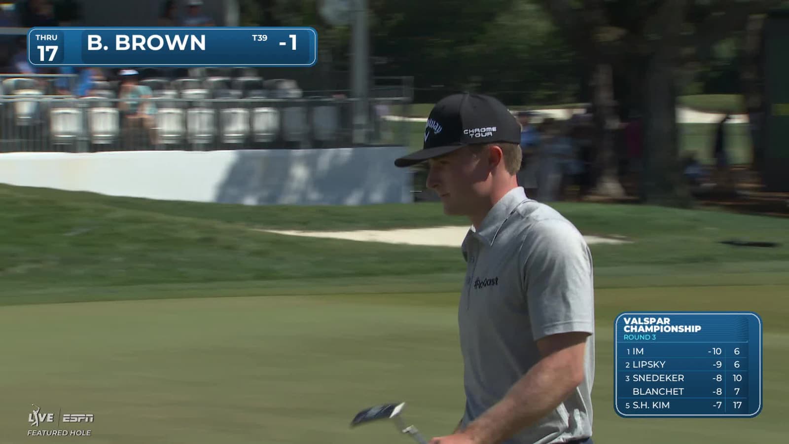 Blades Brown | Round 3 | 17th hole | Shot 4 | 2026 Valspar