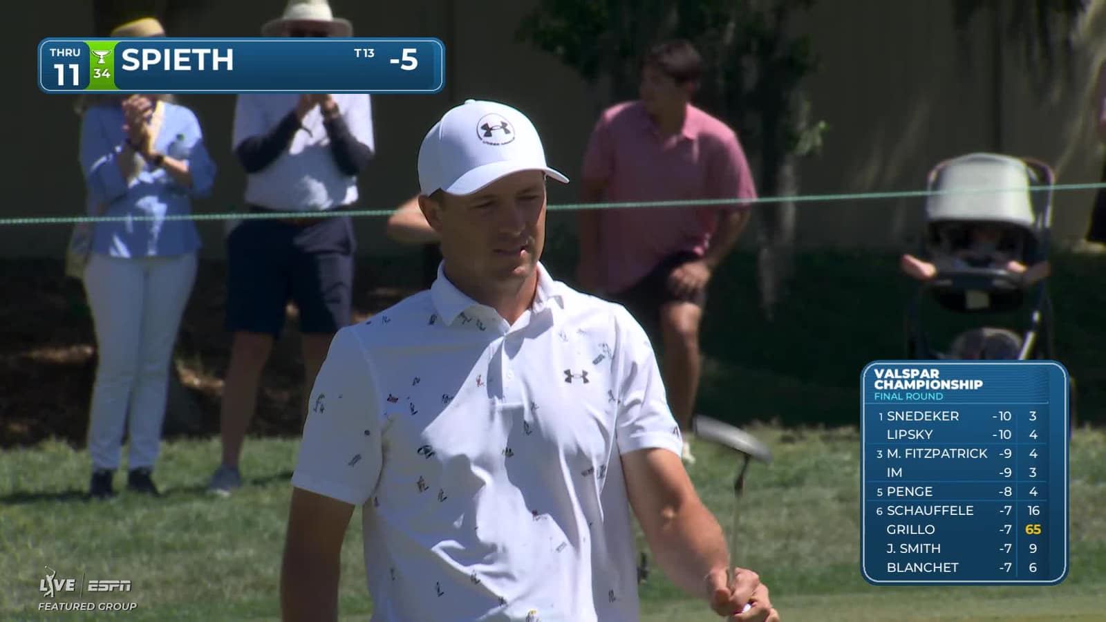 Jordan Spieth | Round 4 | 11th hole | Shot 5 | 2026 Valspar