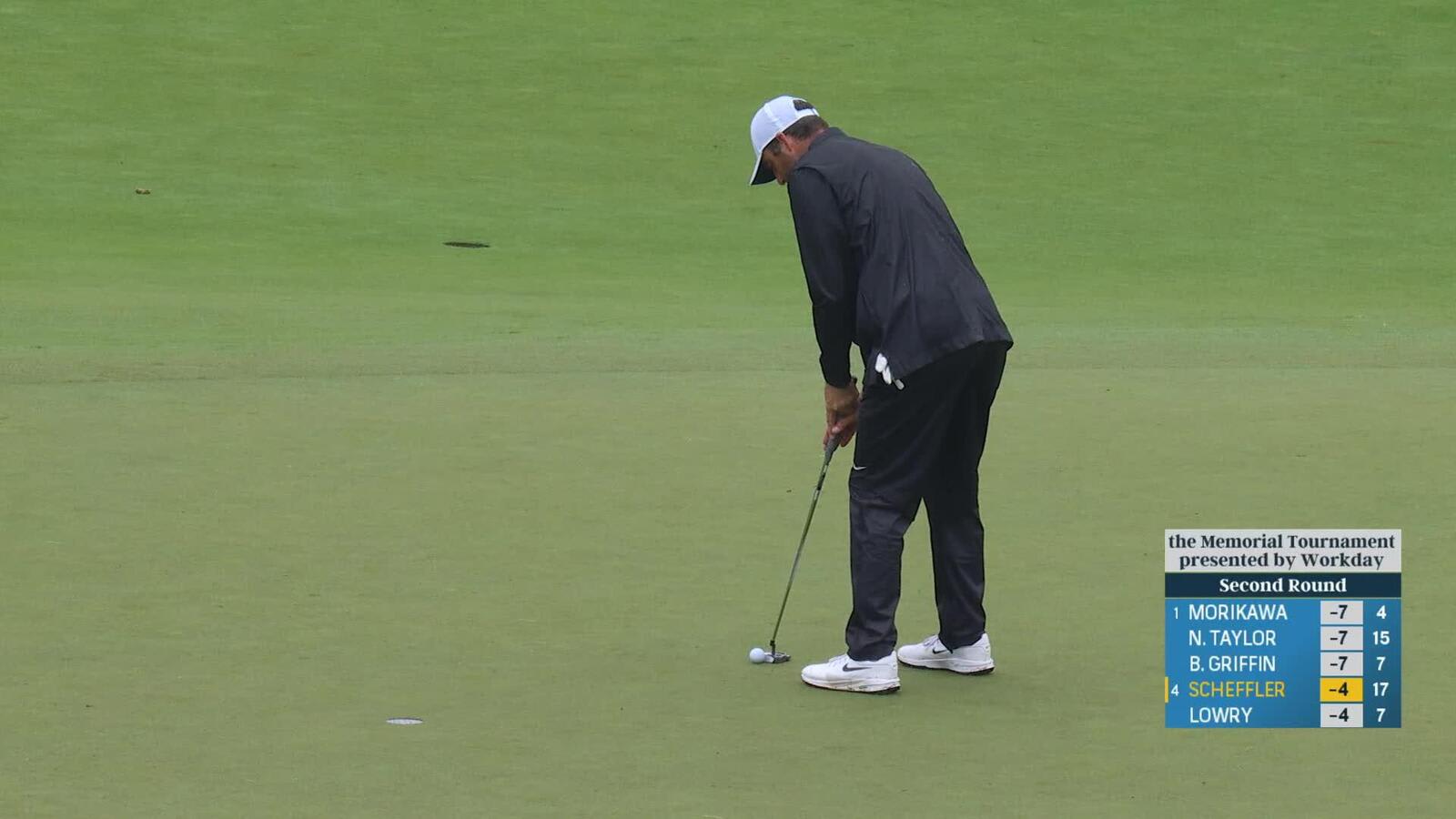 Scottie Scheffler | Round 2 | 18th hole | Shot 4 | 2025 the Memorial