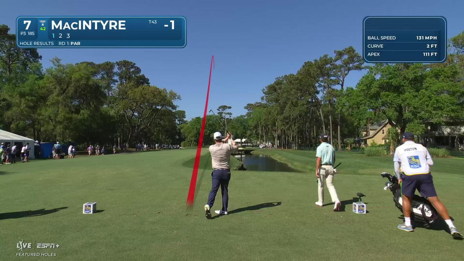 Robert MacIntyre | Round 2 | 7th hole | Shot 1 | 2025 RBC Heritage