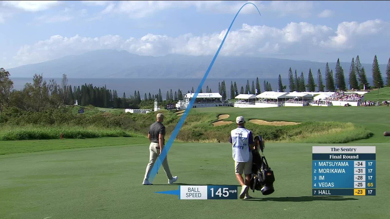 Harry Hall | Round 4 | 18th hole | Shot 2 | 2025 The Sentry