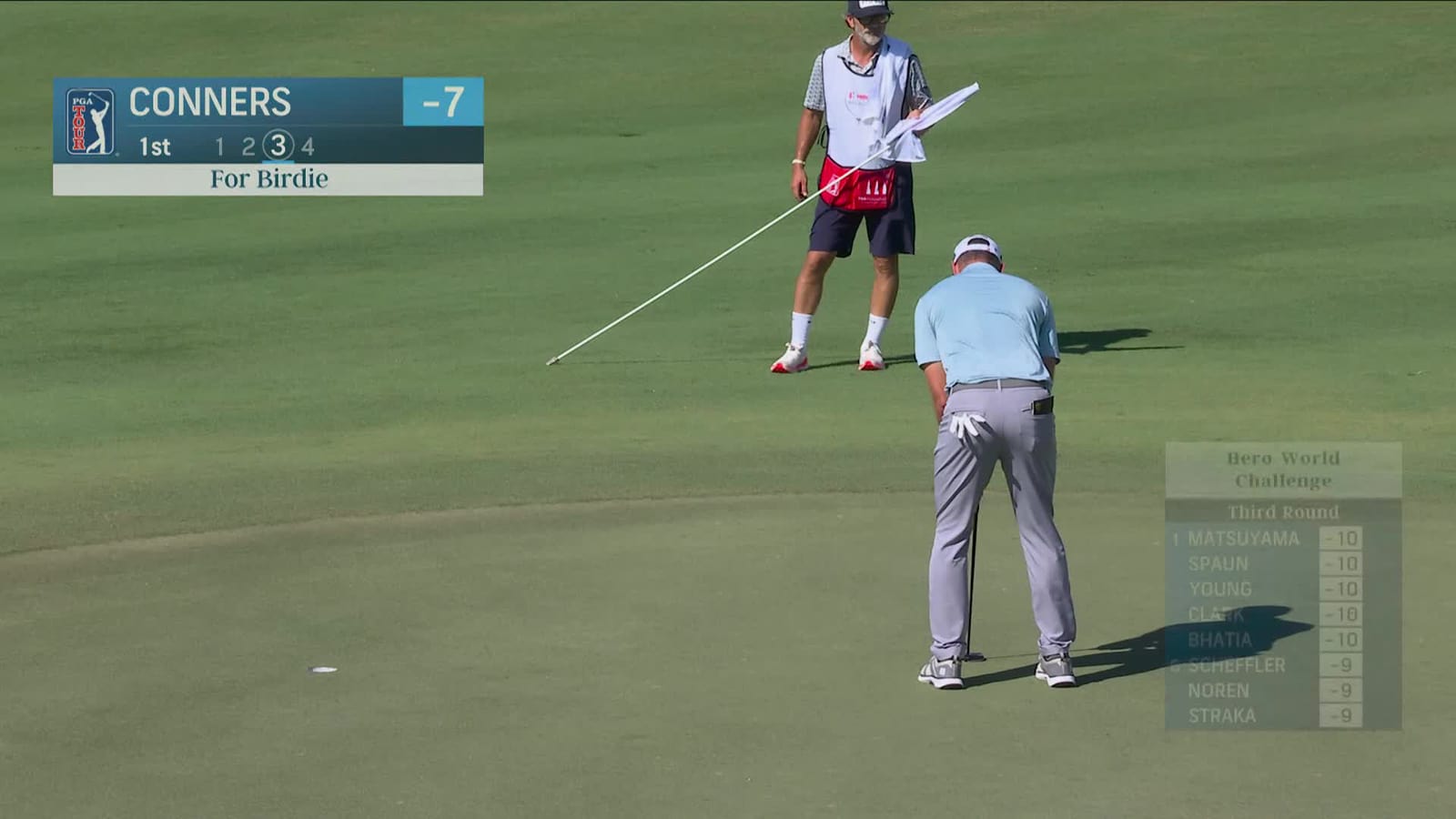 Corey Conners | Round 3 | 1st hole | Shot 3 | 2025 Hero World Challenge