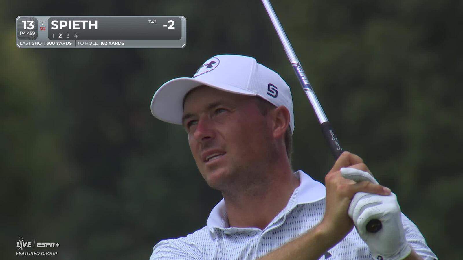 Jordan Spieth | Round 4 | 13th hole | Shot 2 | 2025 FedEx St. Jude