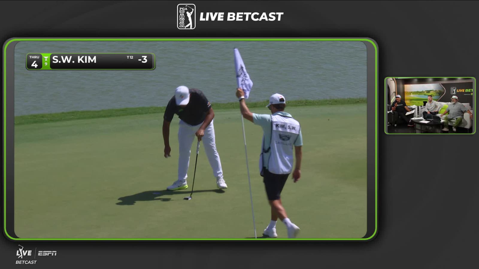Si Woo Kim | Round 2 | 4th hole | Shot 3 | 2026 Cadillac