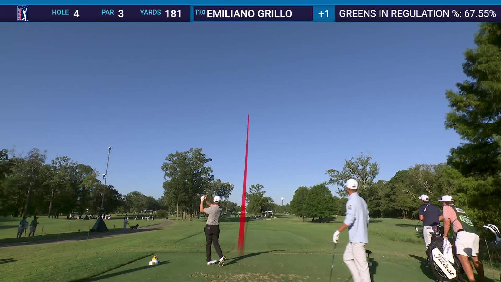 Emiliano Grillo | Round 2 | 4th hole | Shot 1 | 2025 Sanderson Farms