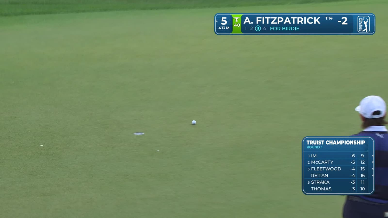 Alex Fitzpatrick | Round 1 | 5th hole | Shot 3 | 2026 Truist Championship
