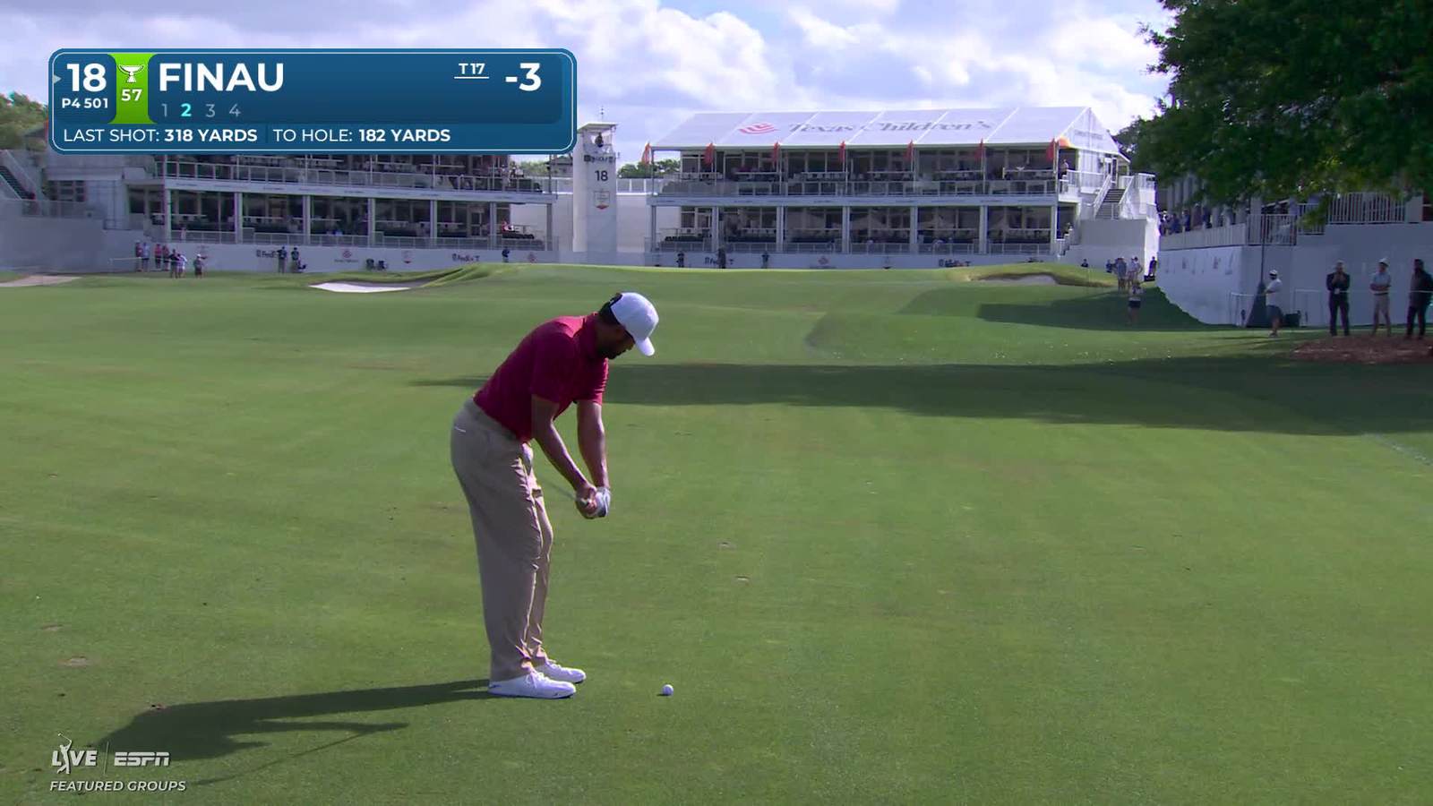 Tony Finau | Round 2 | 18th hole | Shot 2 | 2026 Texas Children's