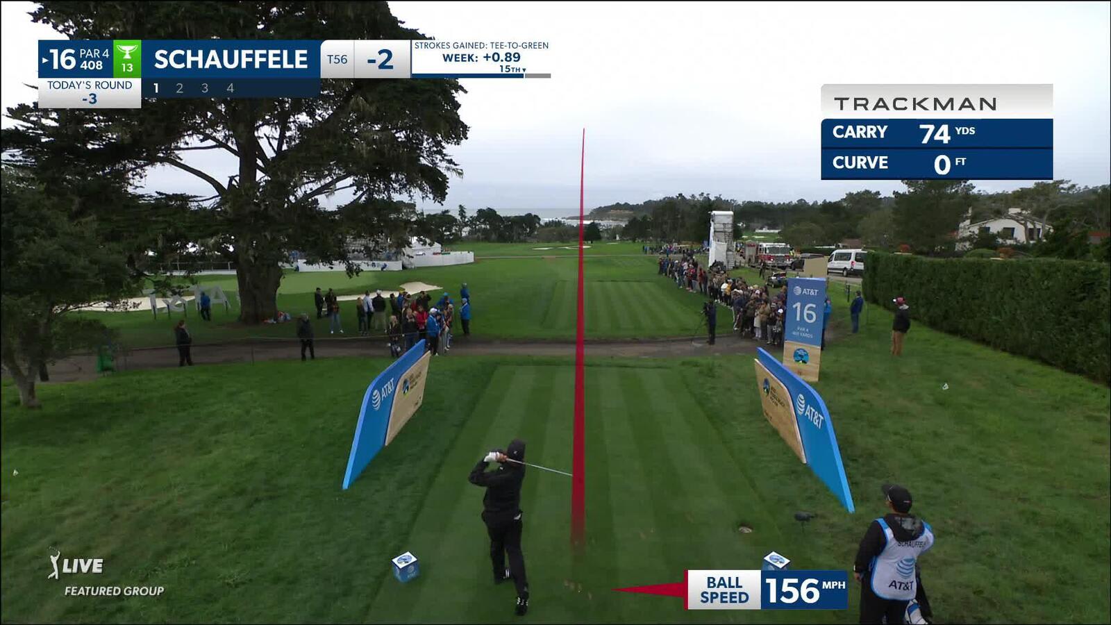 Xander Schauffele | 2024 AT&T Pebble Beach | Round 3 | 16th hole | Shot 1