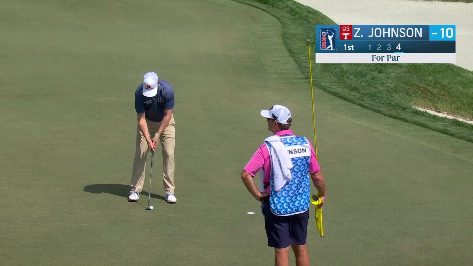 Zach Johnson | Round 3 | 1st hole | Shot 4 | 2025 Cognizant Classic