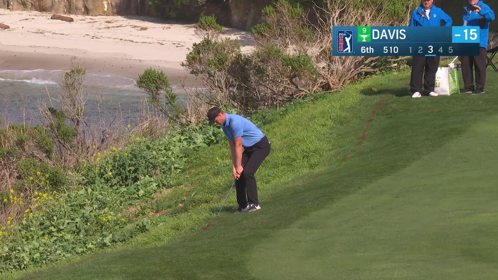 Cam Davis | Round 4 | 6th hole | Shot 3 | 2025 AT&T Pebble Beach