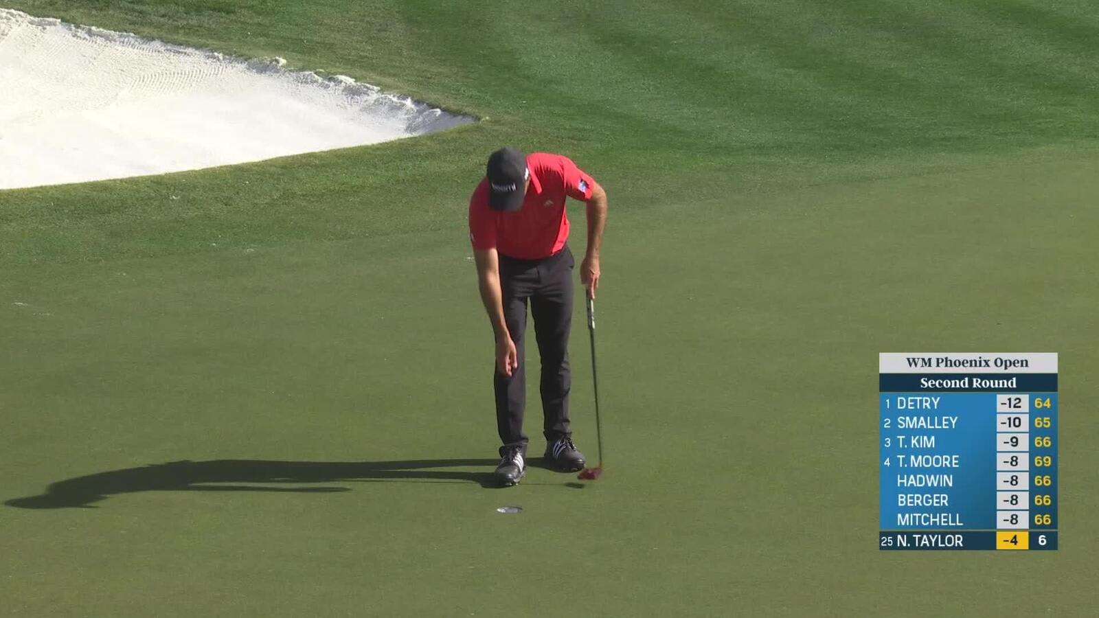 Nick Taylor | Round 2 | 7th hole | Shot 2 | 2025 WM Phoenix Open