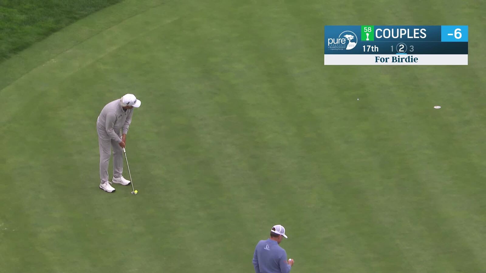 Fred Couples | Round 3 | 17th hole | Shot 2 | 2025 Pure Insurance