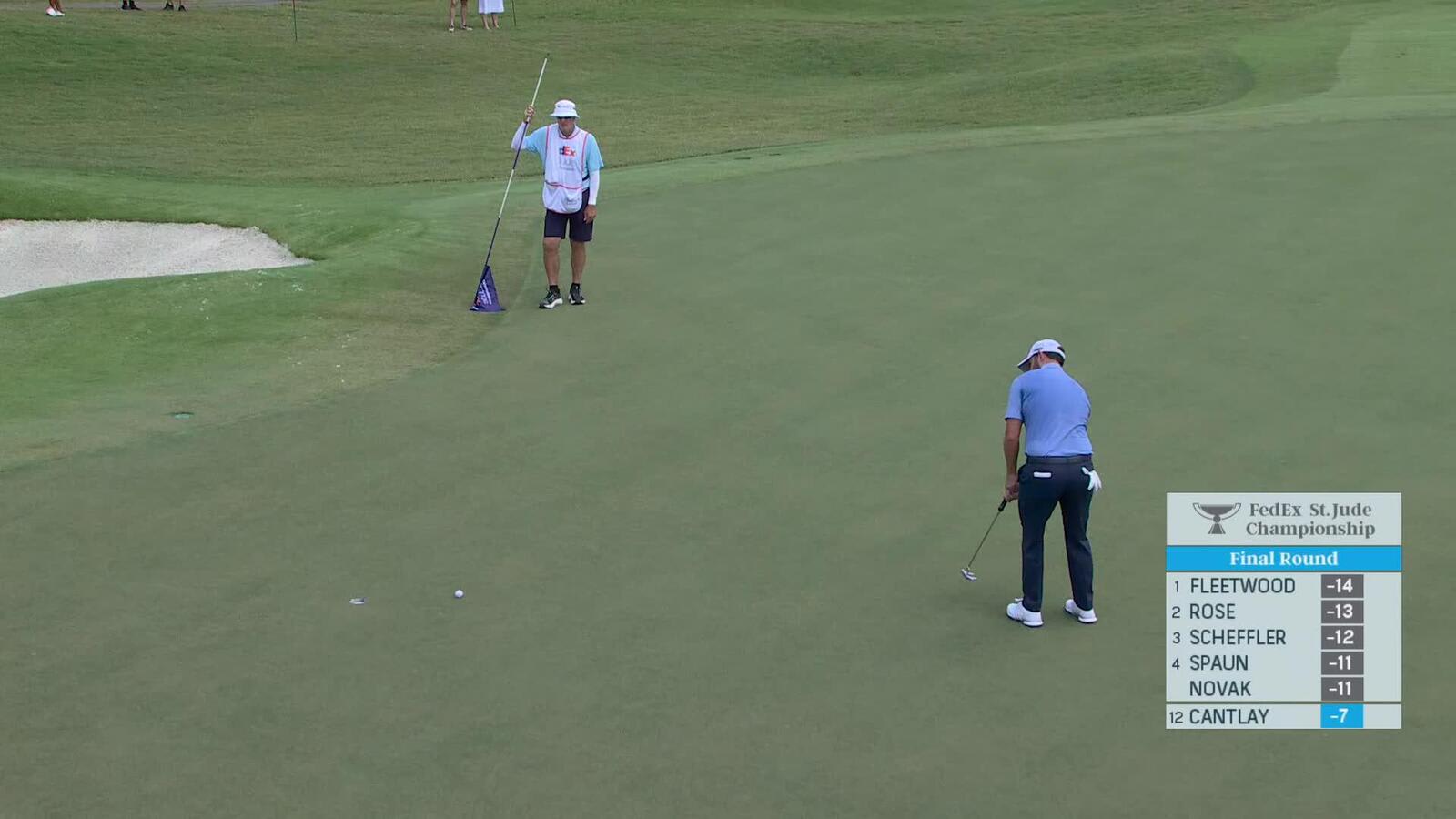 Patrick Cantlay | Round 4 | 1st hole | Shot 3 | 2025 FedEx St. Jude