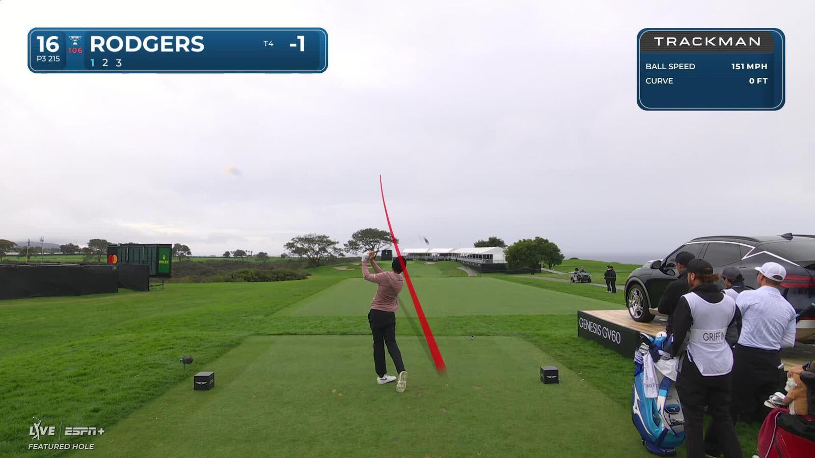 Patrick Rodgers | Round 1 | 16th hole | Shot 1 | 2025 Genesis