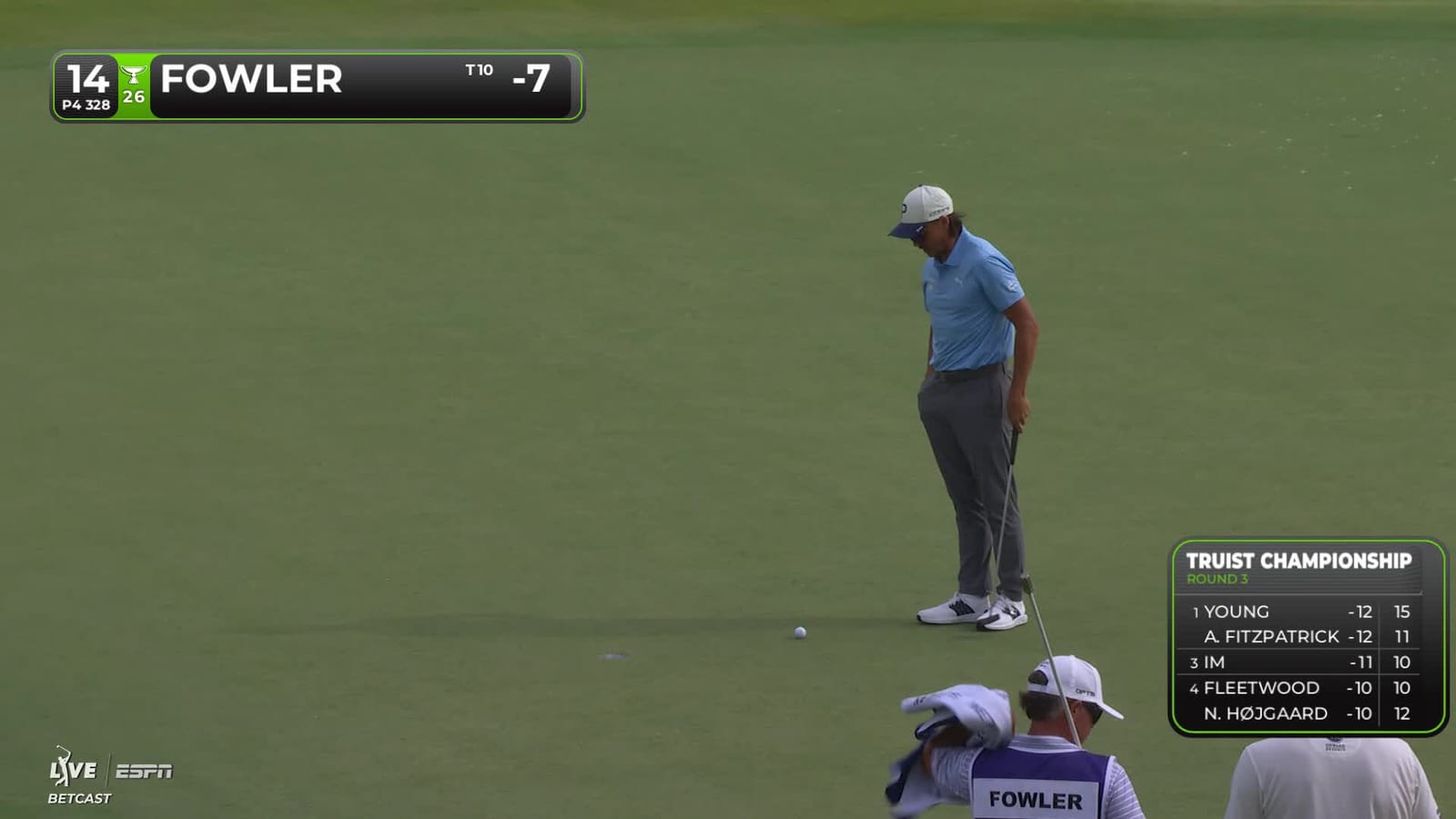 Rickie Fowler | Round 3 | 14th hole | Shot 2 | 2026 Truist Championship