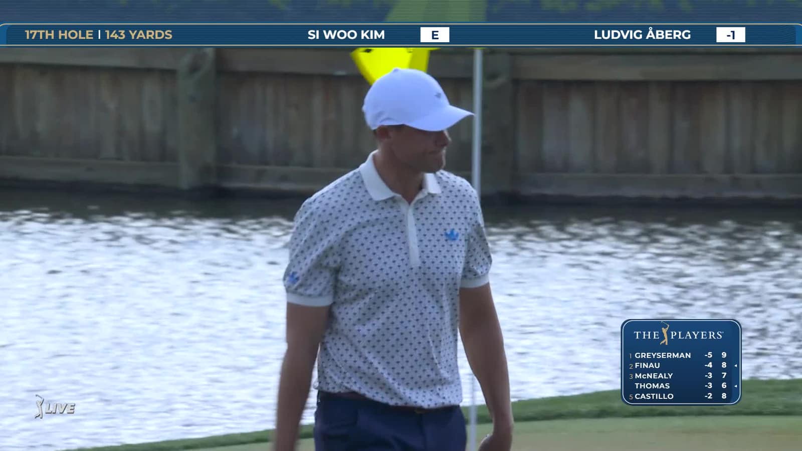 Ludvig Aberg | Round 1 | 17th hole | Shot 2 | 2026 THE PLAYERS
