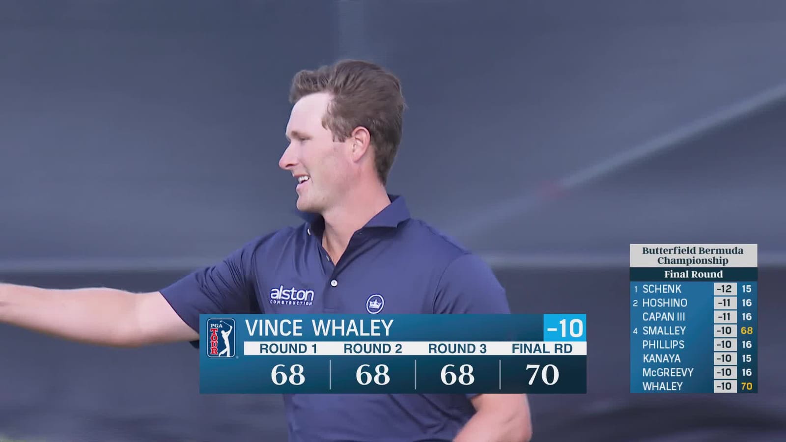 Vince Whaley | Round 4 | 18th hole | Shot 4 | 2025 Butterfield Bermuda