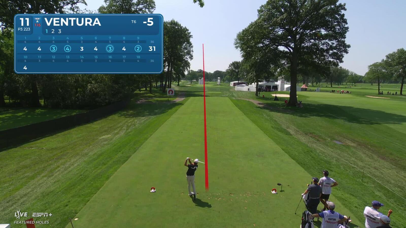 Kristoffer Ventura | Round 1 | 11th hole | Shot 1 | 2025 Rocket Classic