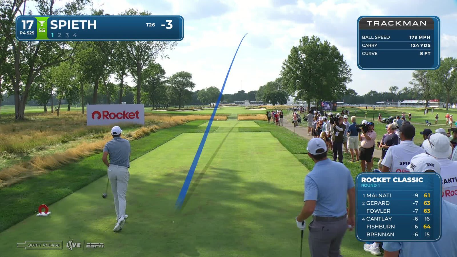 Jordan Spieth | Round 1 | 17th hole | Shot 1 | 2026 Rocket Classic
